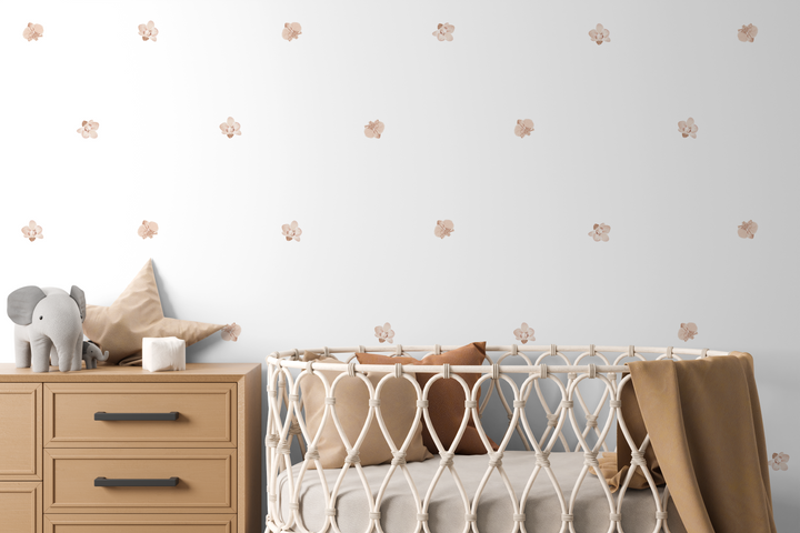 Boho Flowers Wall Decal Stickers