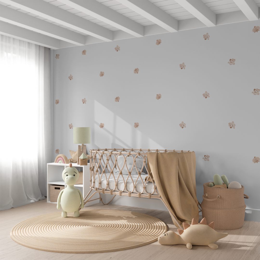 Boho Flowers Wall Decal Stickers