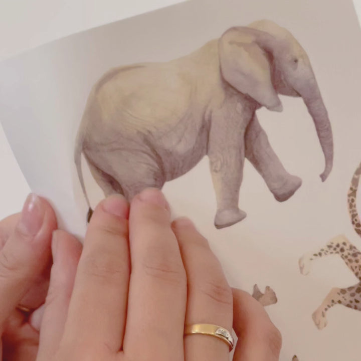Boho Animals Wall Decal Stickers