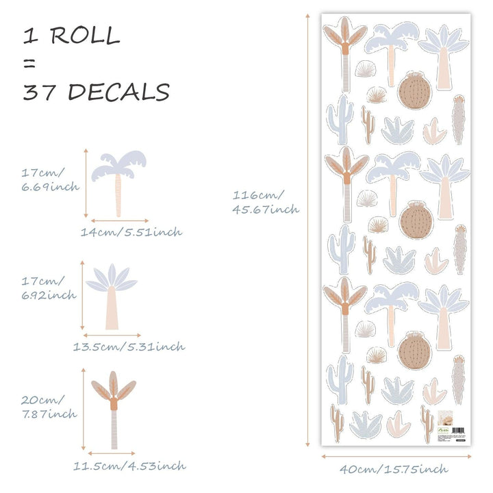 Boho Wall Decal Stickers - Desert Plant - Parker and Olive