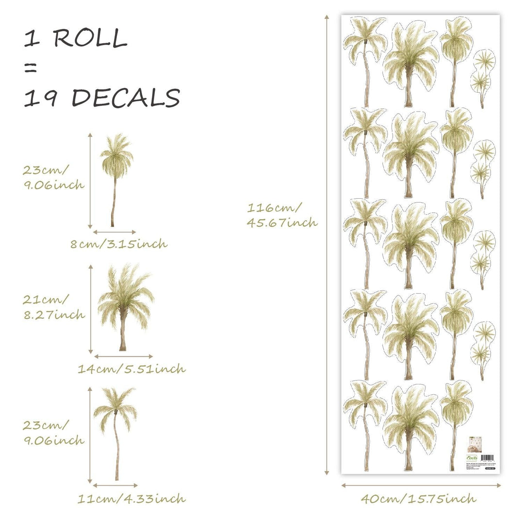 Boho Wall Decal Stickers - Palm Trees - Parker and Olive