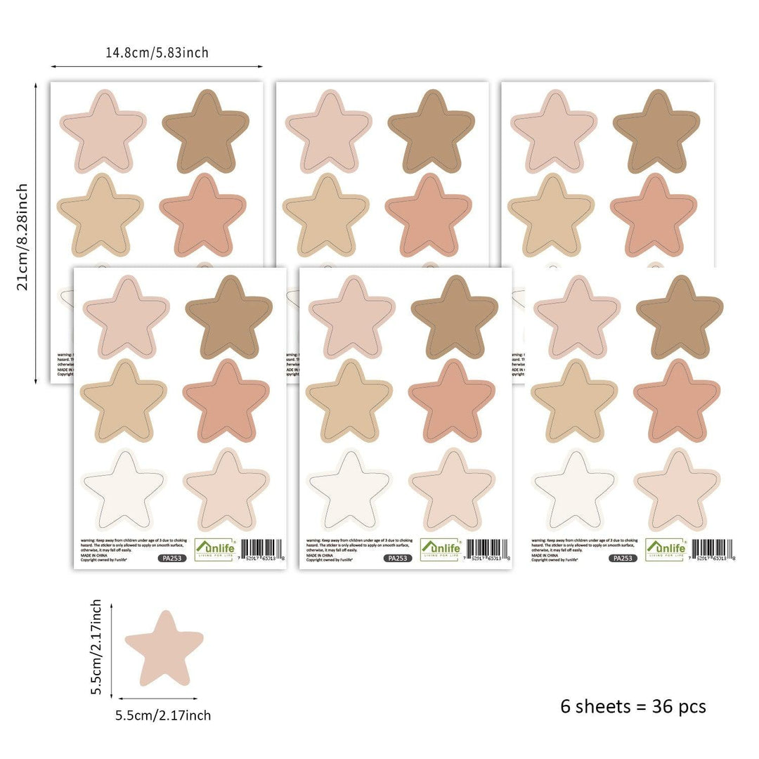 Boho Wall Decal Stickers - Stars - Parker and Olive