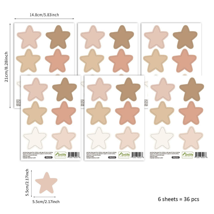 Boho Wall Decal Stickers - Stars - Parker and Olive