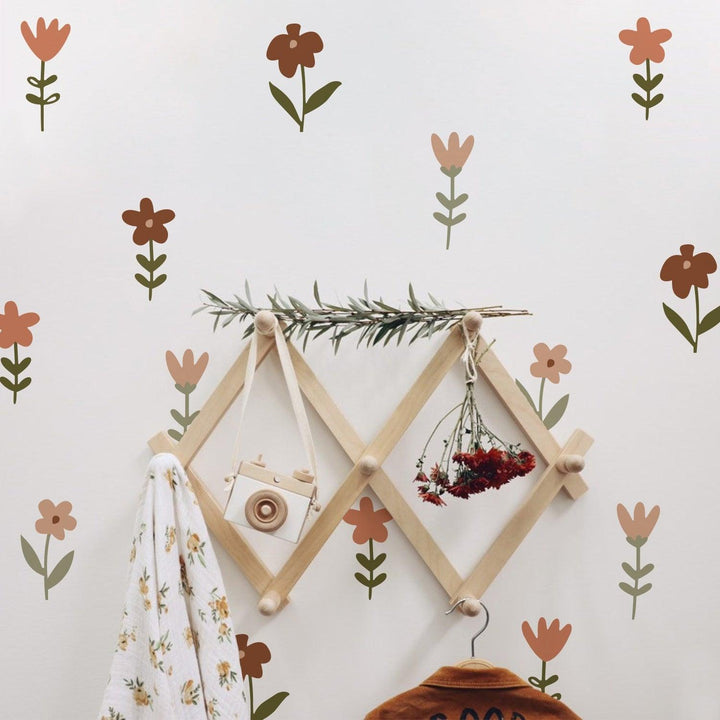 Garden Flowers Wall Decal Stickers - Parker and Olive