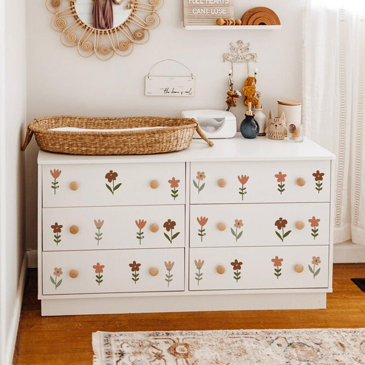 Garden Flowers Wall Decal Stickers - Parker and Olive