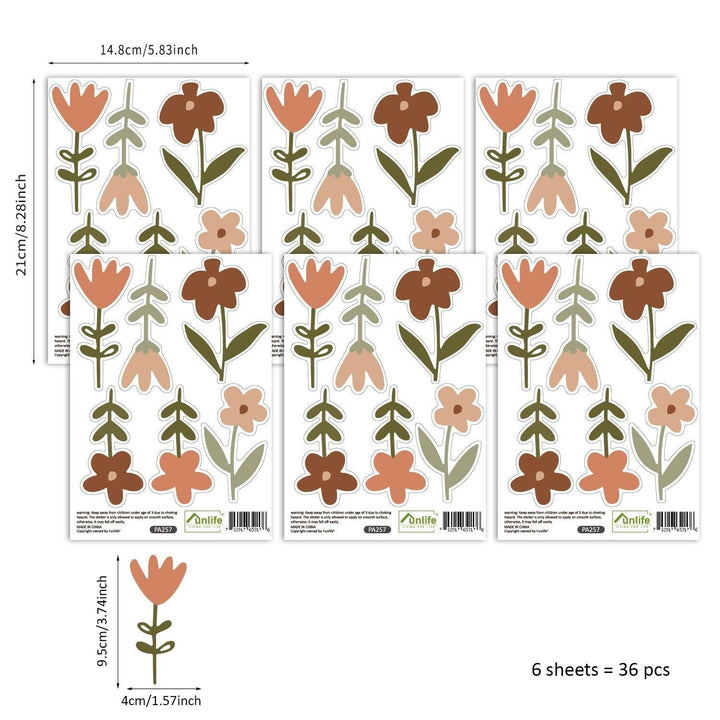 Garden Flowers Wall Decal Stickers - Parker and Olive