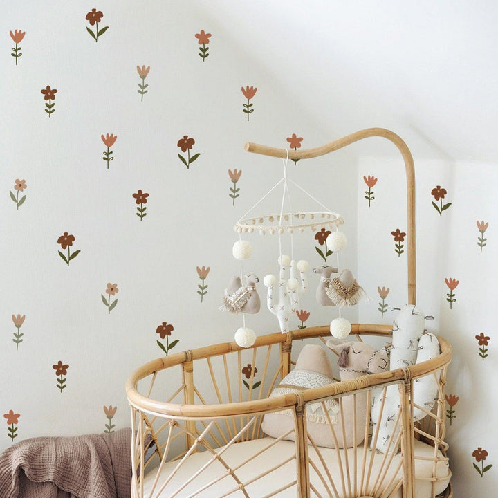 Garden Flowers Wall Decal Stickers - Parker and Olive