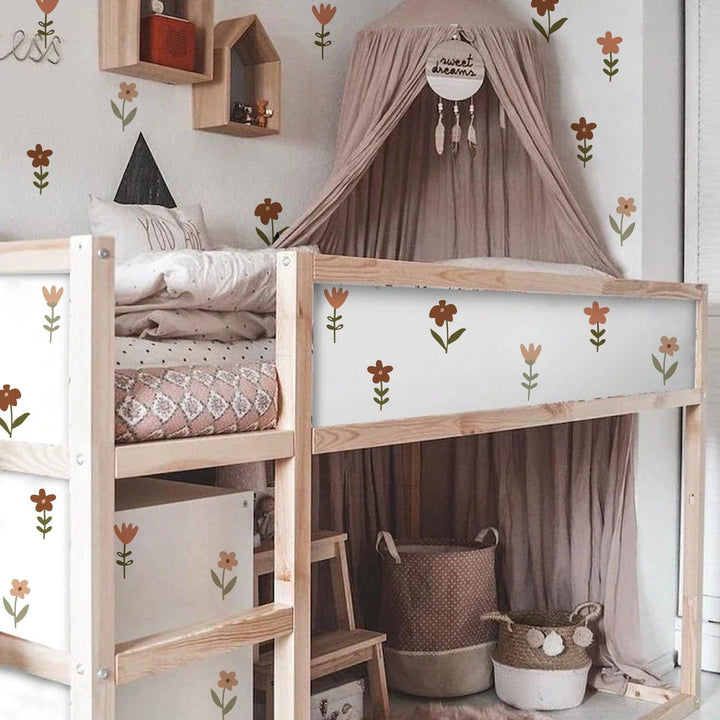 Garden Flowers Wall Decal Stickers - Parker and Olive