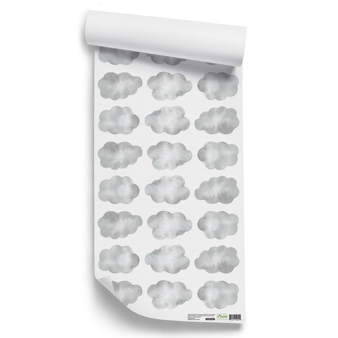 Gray Clouds Wall Decal Stickers - Parker and Olive