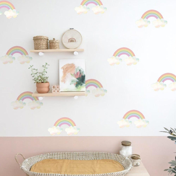Cartoon Rainbow Wall Decal Stickers - Parker and Olive