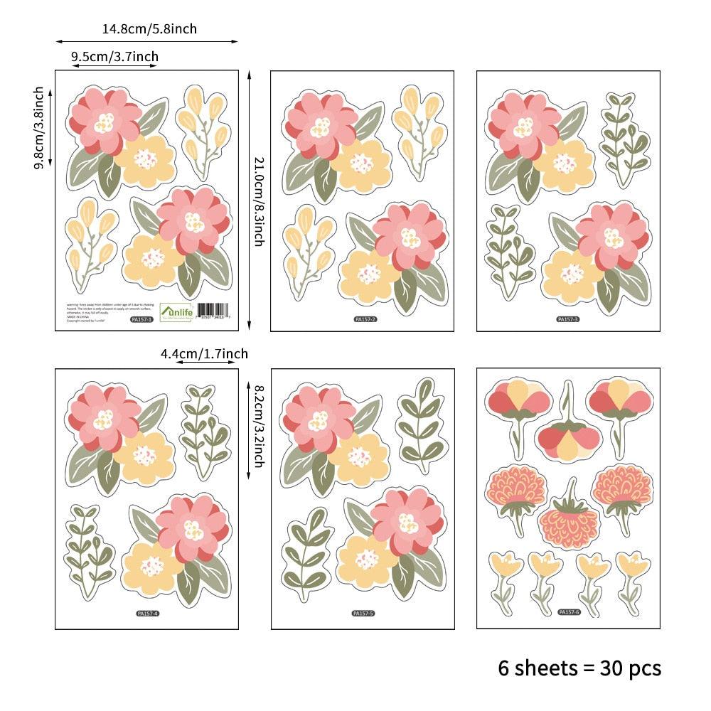 Pastel Flower Wall Decal Stickers - Parker and Olive