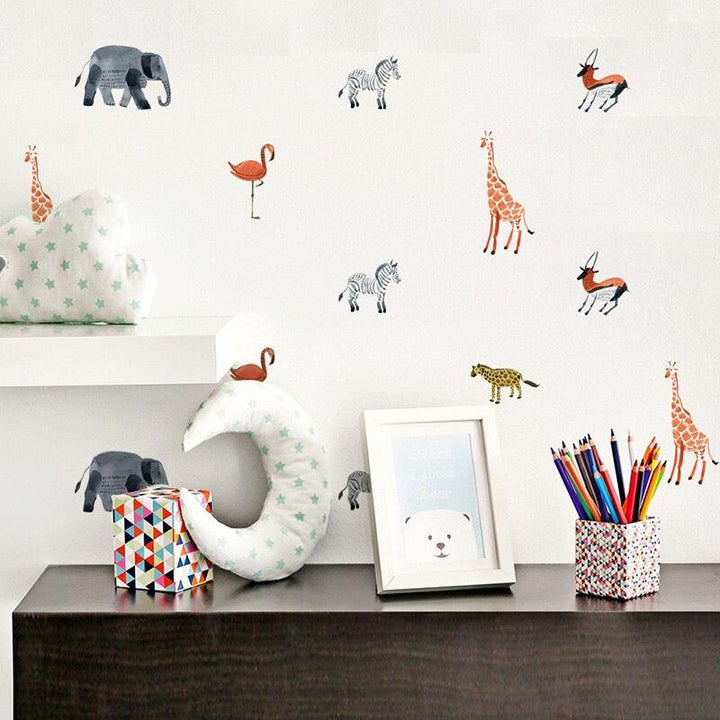 Safari Animals Wall Decal Stickers - Parker and Olive
