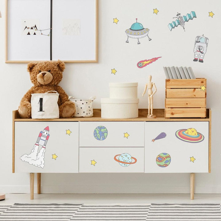 Space UFO Wall Decal Stickers - Parker and Olive