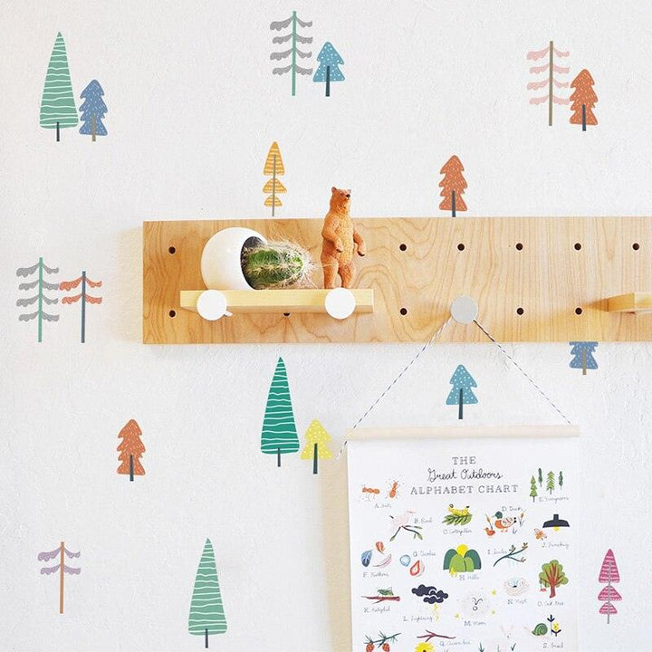 Rainbow Trees Wall Decal Stickers - Parker and Olive