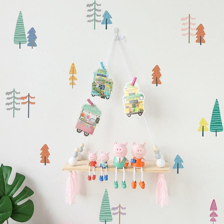 Rainbow Trees Wall Decal Stickers - Parker and Olive
