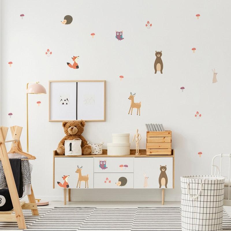 Forest Animal Wall Decal Stickers - Parker and Olive
