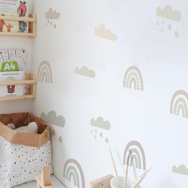 Rainbows and Clouds Wall Decal Stickers - Parker and Olive