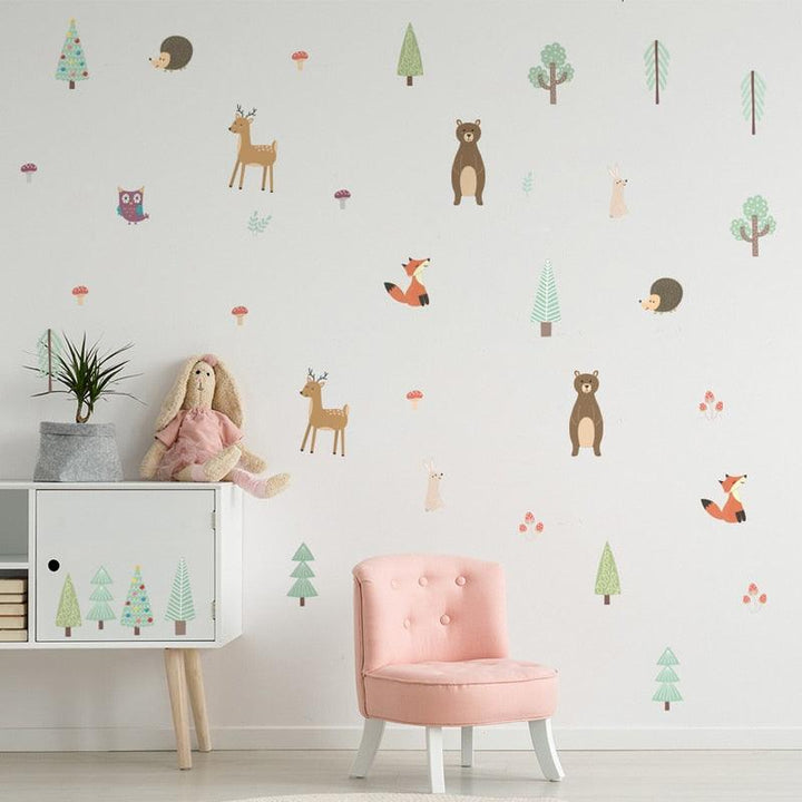 Forest Animal Wall Decal Stickers - Parker and Olive