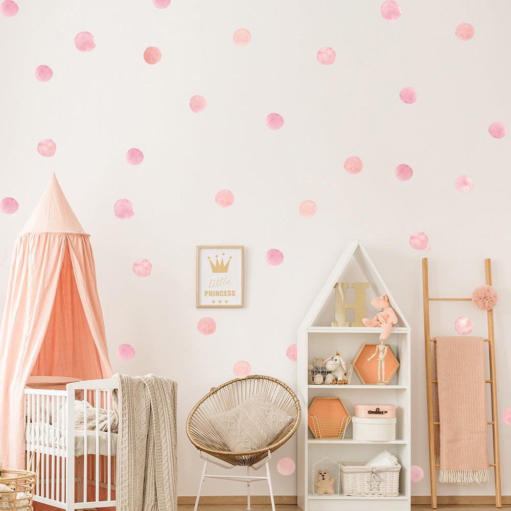 Polka Dot Wall Decal Stickers - Pink - Parker and Olive