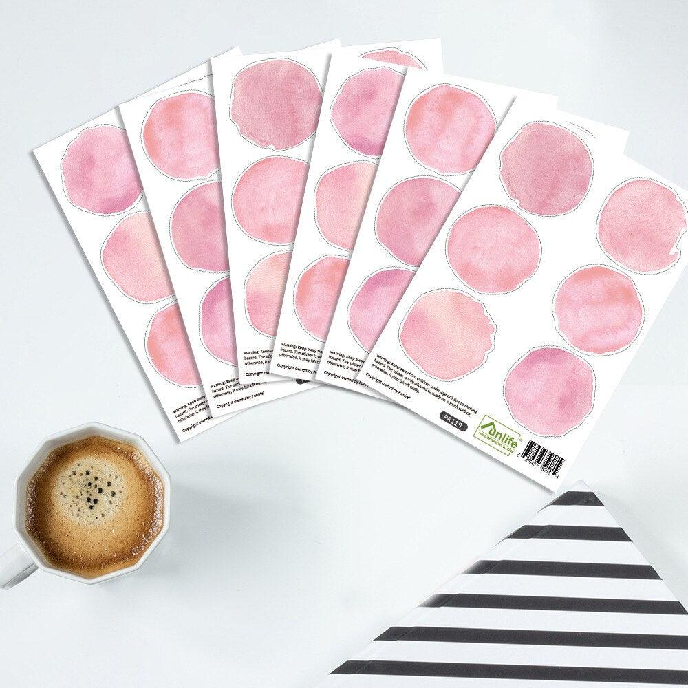 Polka Dot Wall Decal Stickers - Pink - Parker and Olive
