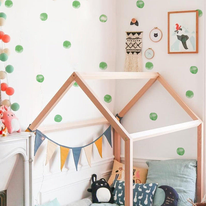 Polka Dot Wall Decal Stickers - Mint Green - Parker and Olive