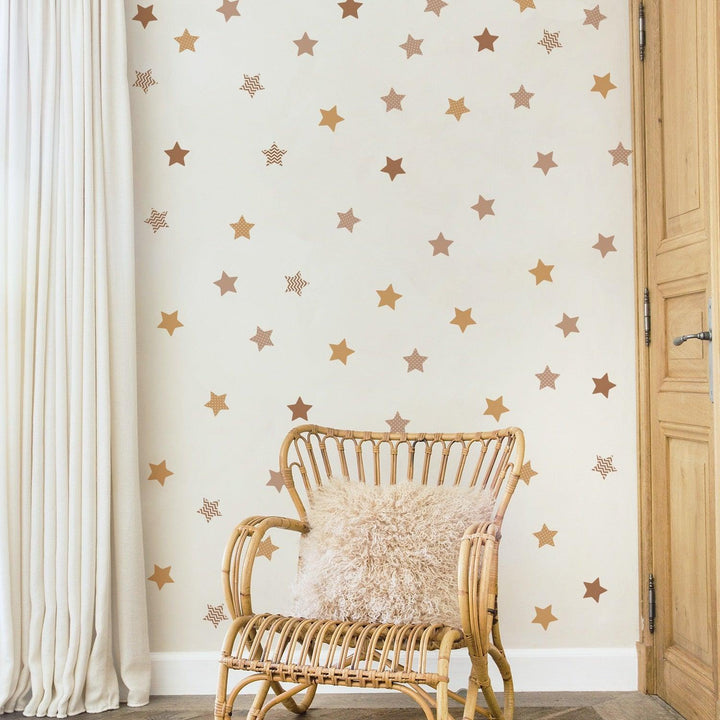 Boho Pattern Stars Nursery Wall Decals - Parker and Olive