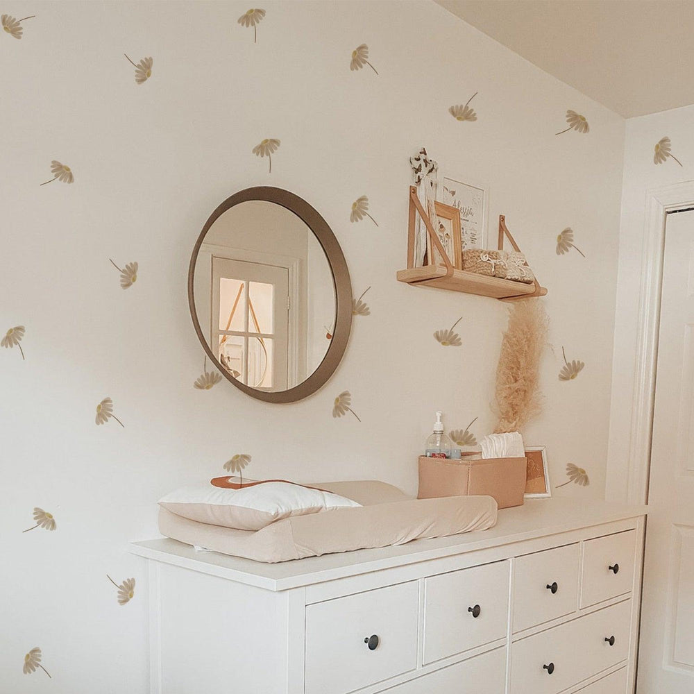 Boho Wall Decal Stickers - Falling Flowers - Parker and Olive