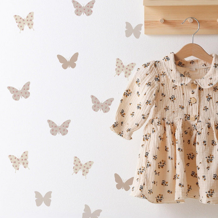 Boho Floral Butterfly Wall Decals - Parker and Olive