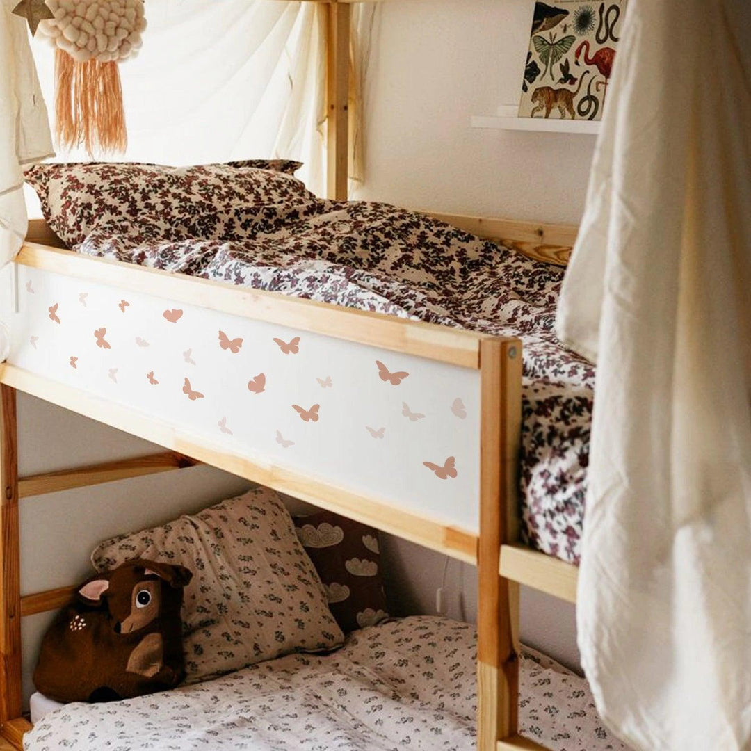 Boho Soft Pink Butterfly Nursery Wall Decals - Parker and Olive