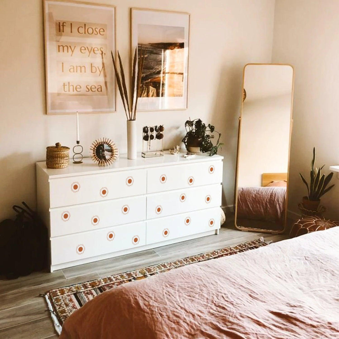 Boho Wall Decal Stickers - Sun - Parker and Olive