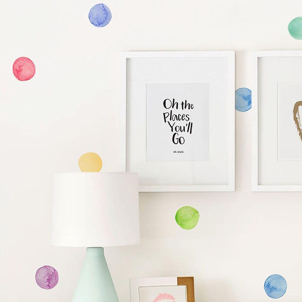 Polka Dot Wall Decal Stickers - Rainbow - Parker and Olive