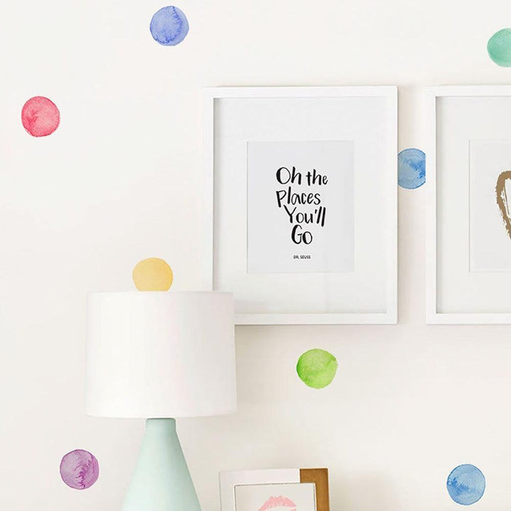 Polka Dot Wall Decal Stickers - Rainbow - Parker and Olive