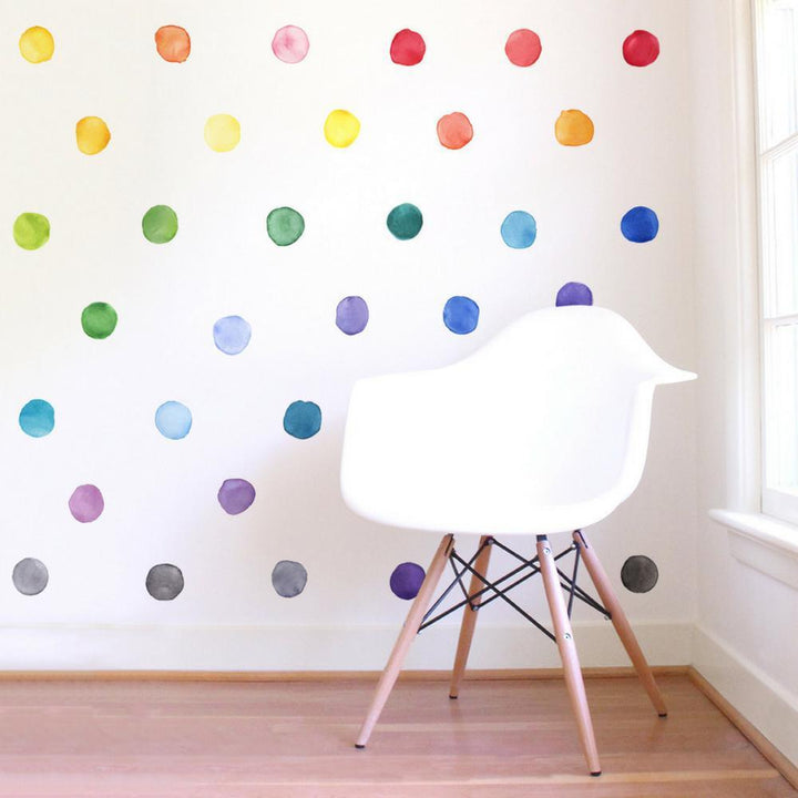 Polka Dot Wall Decal Stickers - Rainbow - Parker and Olive
