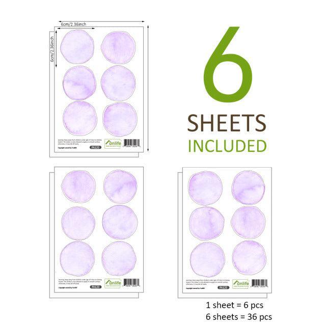 Polka Dot Wall Decal Stickers - Purple - Parker and Olive