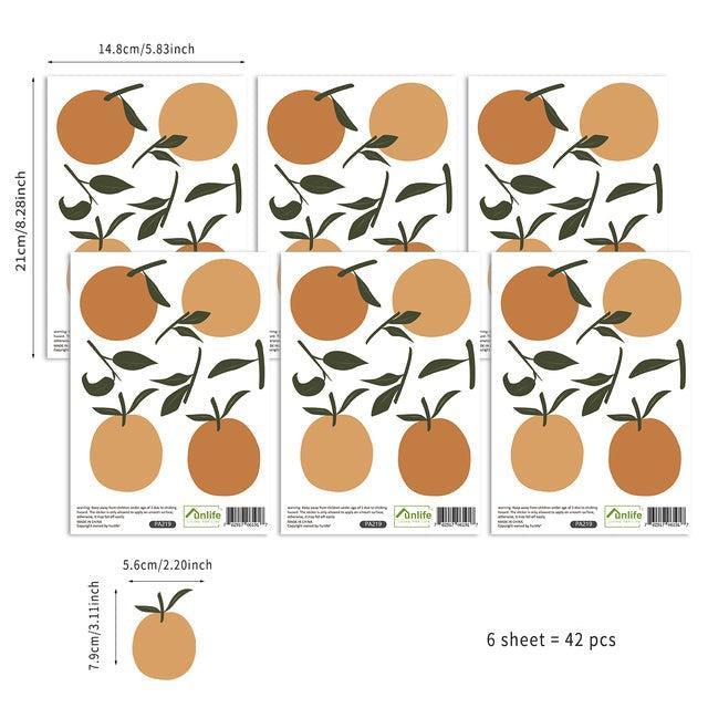 Boho Wall Decal Stickers - Orange - Parker and Olive