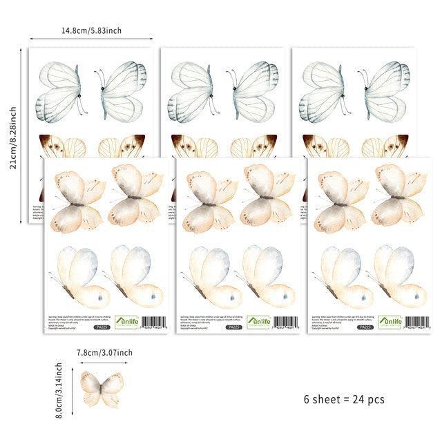 Boho Wall Decal Stickers - Butterfly - Parker and Olive