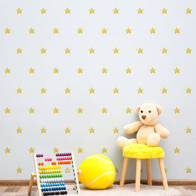 Star Wall Decals - Yellow Watercolor