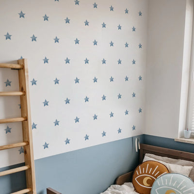 Star Wall Decals - Blue Watercolor