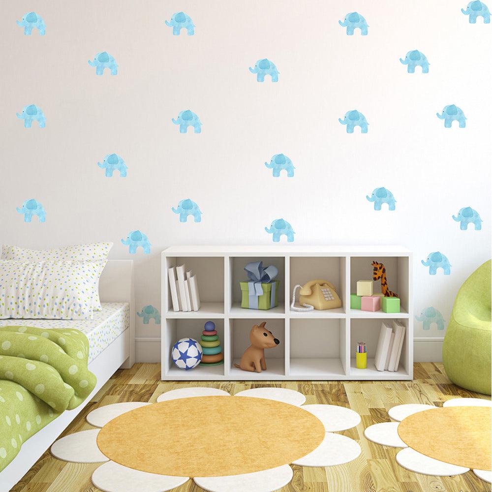 Blue Elephant Wall Decals - Parker and Olive