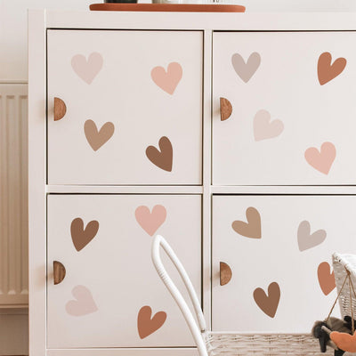 Boho Wall Decal Stickers - Hearts - Parker and Olive