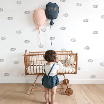 Gray Clouds Wall Decal Stickers - Parker and Olive