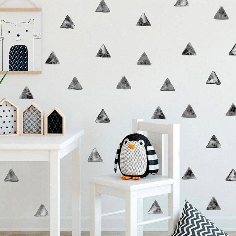 Black Triangle Wall Decal Stickers - Parker and Olive