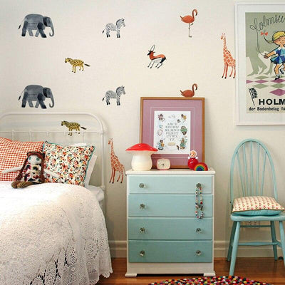 Safari Animals Wall Decal Stickers - Parker and Olive
