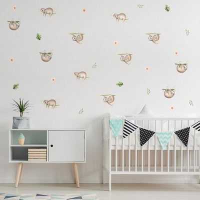 Sloth Wall Decal Stickers - Parker and Olive