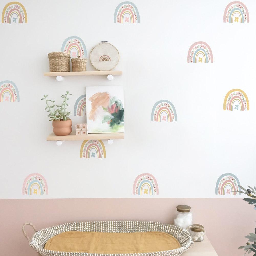 Pastel Rainbow Wall Decal Stickers - Parker and Olive