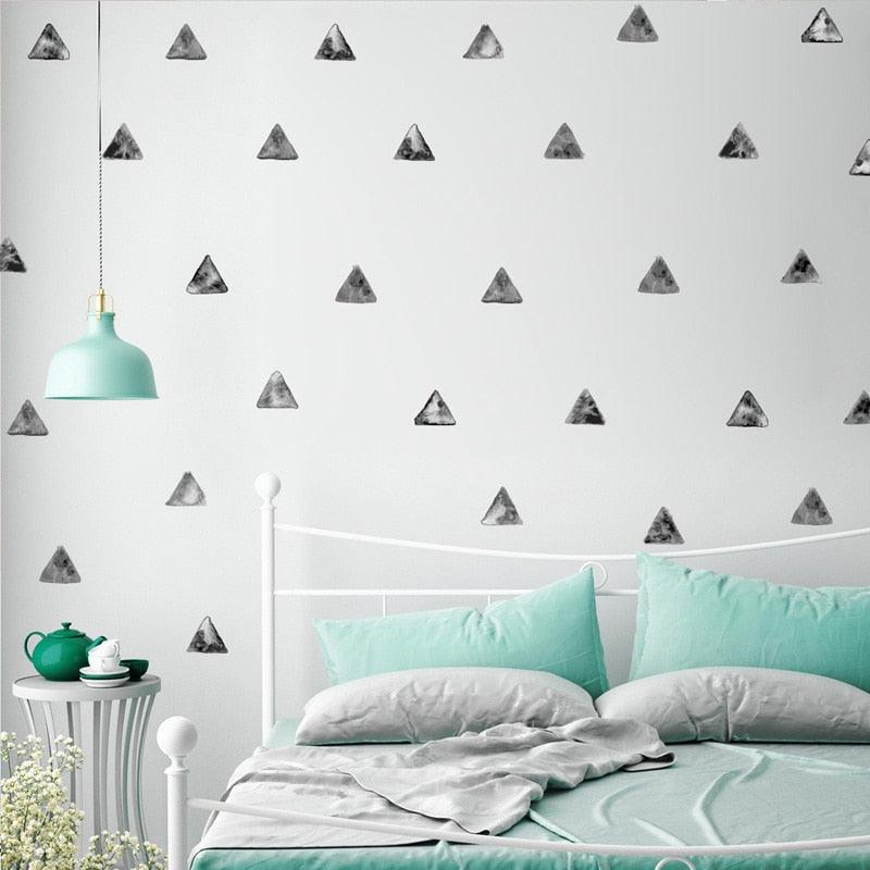 Black Triangle Wall Decal Stickers - Parker and Olive