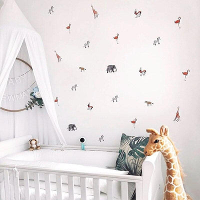 Safari Animals Wall Decal Stickers - Parker and Olive