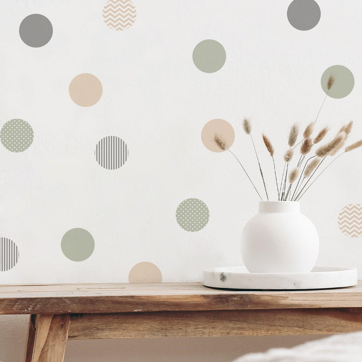 Boho Pattern Polka Dot Nursery Wall Decals - Parker and Olive