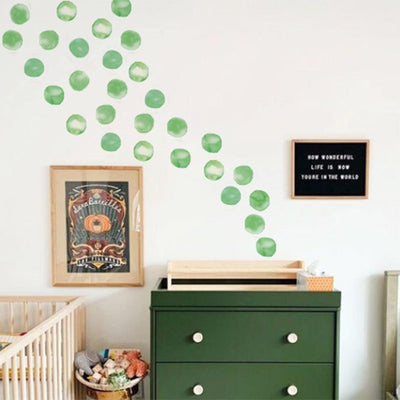 Polka Dot Wall Decal Stickers - Mint Green - Parker and Olive