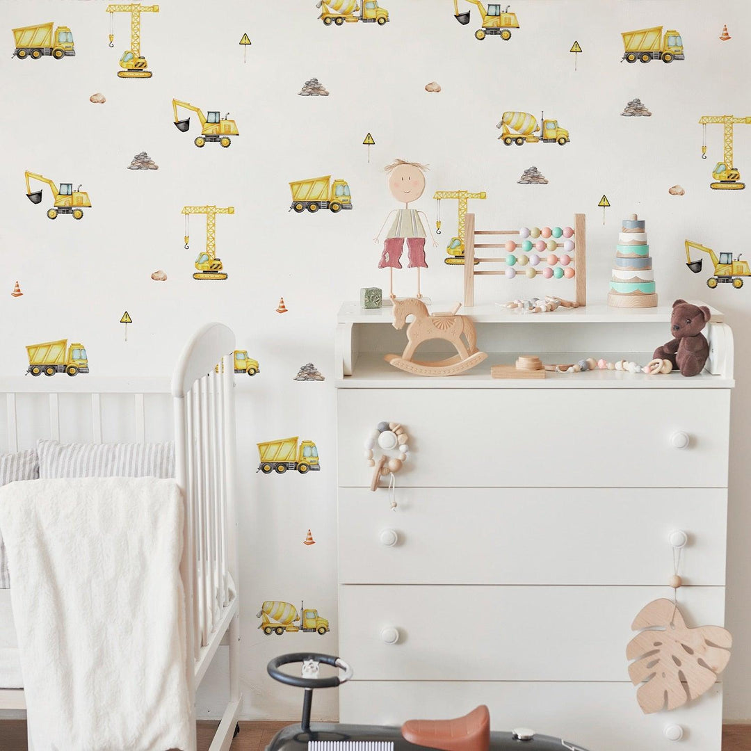 Construction Wall Decal Stickers - Parker and Olive